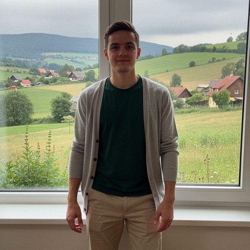 Pohodlné kreslo s dekou a hrnčekom čaju na stole vedľa.